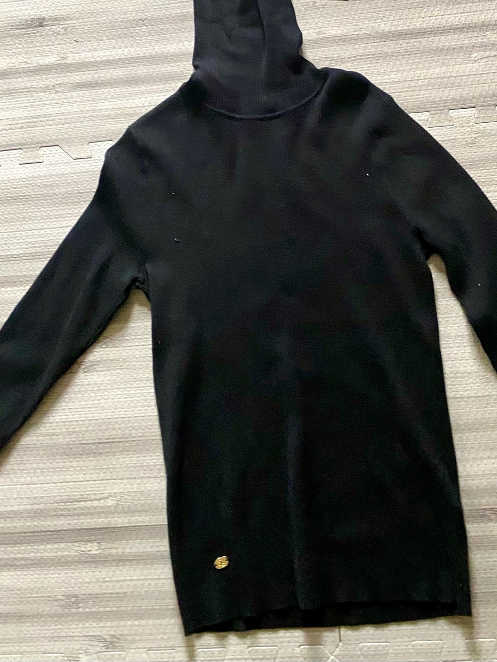 Lauren Ralph Lauren Black Ribbed Turtleneck